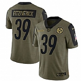 Nike Pittsburgh Steelers 39 Minkah Fitzpatrick 2021 Olive Salute To Service Limited Jersey Dyin,baseball caps,new era cap wholesale,wholesale hats